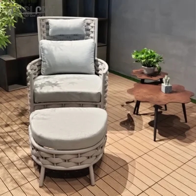Aluminium frame imitation wicker garden chair furniture TG-KS9150