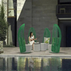 New Design Shape Outdoor Leisure Furniture TPU Aluminum Frame Banana Leaf Shape Chair TG-KS6190