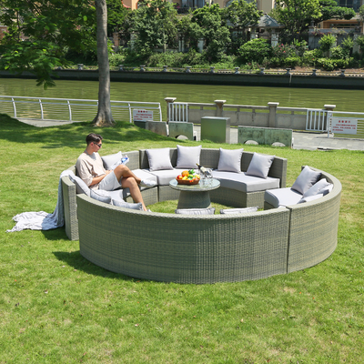 Modern Leisure Aluminium Rattan Hotel Home Apartment Garden Patio Sofa Outdoor Furniture