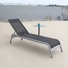 Outdoor hotel courtyard aluminum tube reclining chair swimming pool leisure furniture beach chair outdoor Teslin mesh armrest lying bed TG-NI41