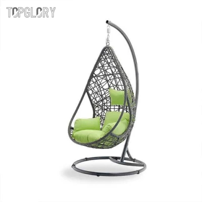 Outdoor Patio Hanging Swing Garden Elasticity Leisure Rattan Egg Swing Chair TG-KSU1719S