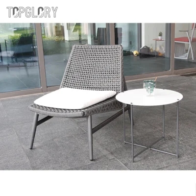 China Wholesale Aluminum Outdoor Dining Chair Metal Home Furniture Garden Table and Chair Set TG-KS6198