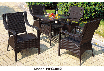 TG-HFC052 Modern Garden Coffee Restaurant Rattan Chairs Set Outdoor Patio Modern Garden Chair
