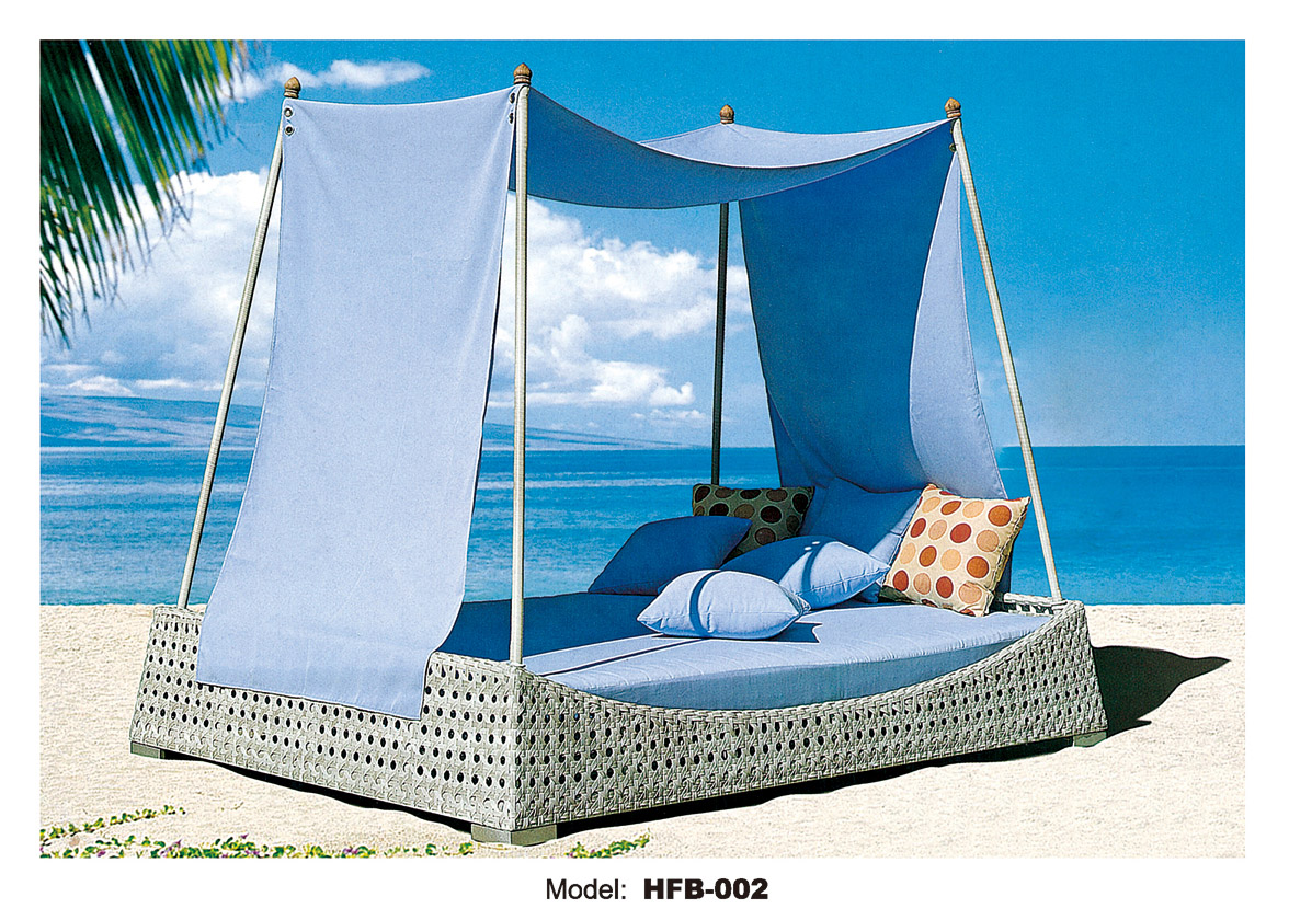 TG-HFB002 Modern Outdoor Garden Patio Hotel Resort Villa Rope Beach Chair Sun Lounger Daybed Sunbed