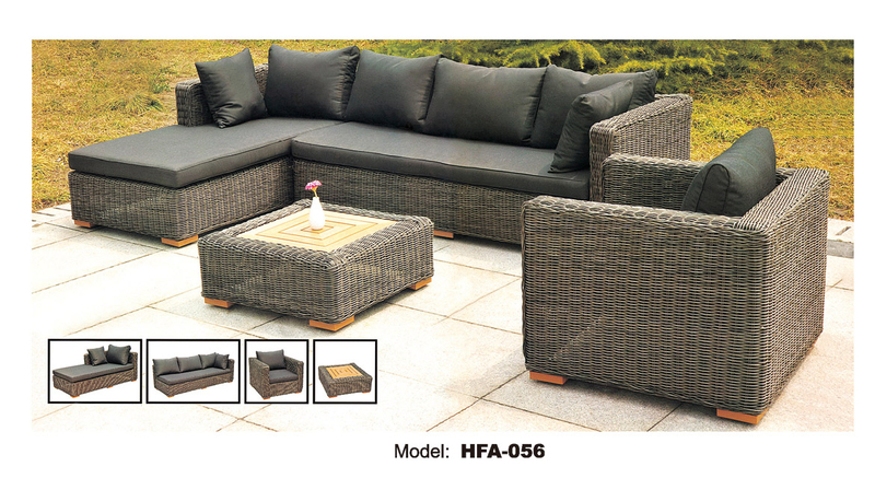 TG-HFA056 Modern Rattan Garden Custom Furniture Set Other Outdoor Patio Furniture