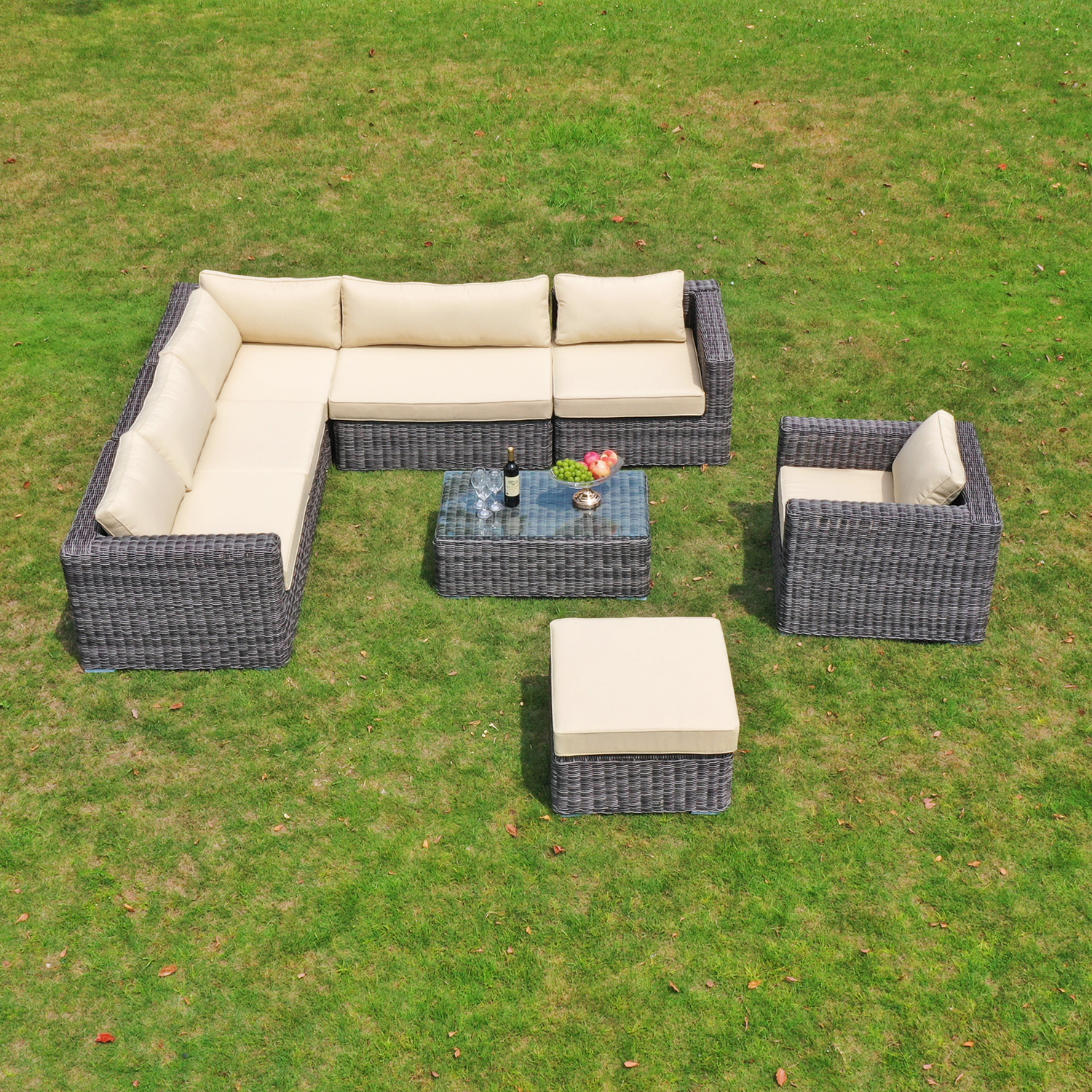 Modern Leisure Garden Sofa in Rattan Outdoor Sofa Furniture