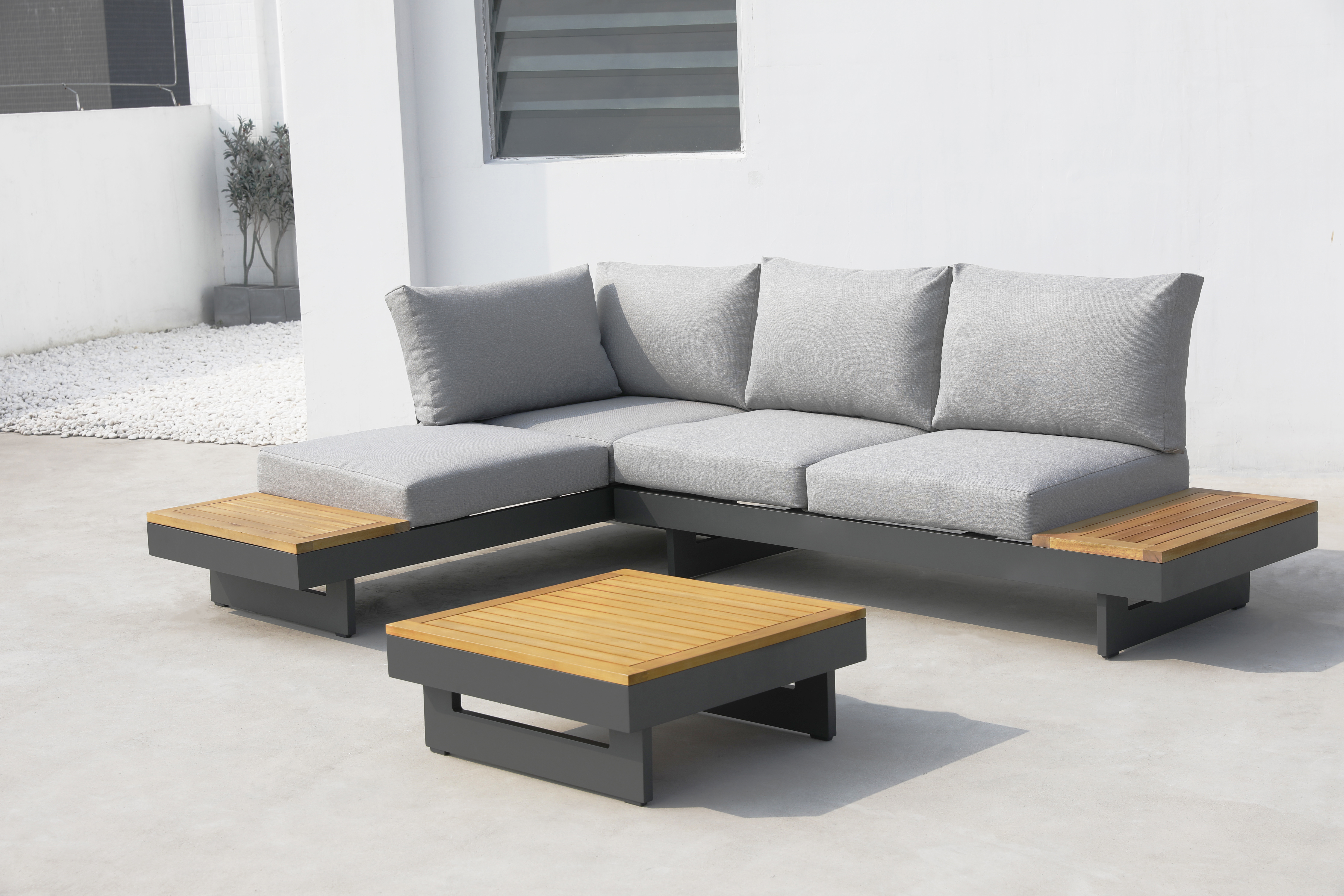 Modern Patio Garden Hotel Home Villa Resort Aluminum Garden Sofa Leisure Outdoor Sofa