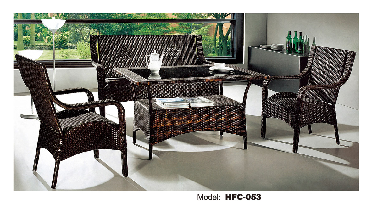 TG-HFC053 Garden Furniture Outdoor Armchair Rattan Chair Garden Sets