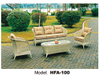 TG-HFA100 Livingroom PE Rattan Garden Outdoor Sofa with Tea Table