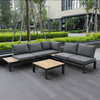 Custom Oem Aluminum Sofa Leisure Outdoor Sofa Furniture Set Aluminum Sectional Bed Garden Sofas TG-NI32