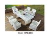 TG-HFC003 Modern Aluminum Frame Outdoor Rattan Dining Chair Garden Sets