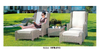 TG-HFB013 Modern Sun Pool Lounge Chairs Furniture with Ottoman Outdoor Garden Lounge