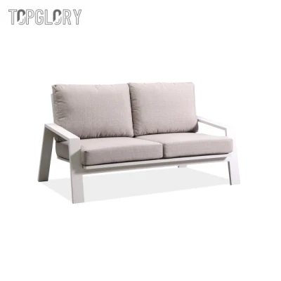 Modern Lasted Design Outdoor Furniture Metal Leg Rattan Woven Outdoor Garden Leisure Single Two Seater Sofa TG-KSA1871