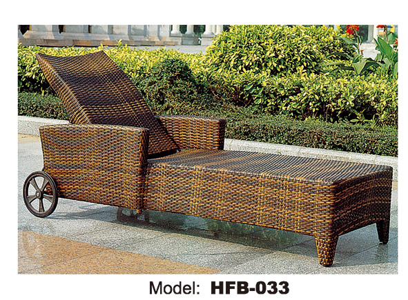 TG-HFB033 New Style Garden Aluminum Furniture Home Modern Outdoor Hotel Patio Lying Sofa