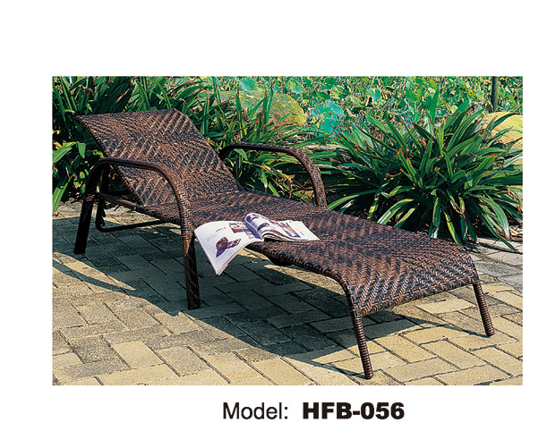 TG-HFB056 Outdoor Rattan Bed Rattan Sun Lounger Leisure Garden Furniture